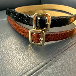 Banana Republic genuine leather 1 inch belt